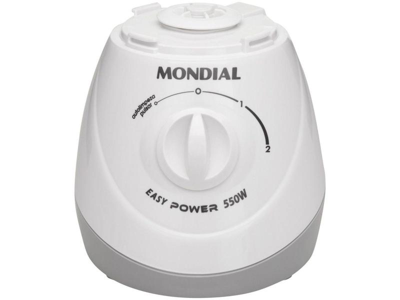 Imagem de Liquidificador Mondial Easy Power L-550-W - Branco 2 Velocidades 550W