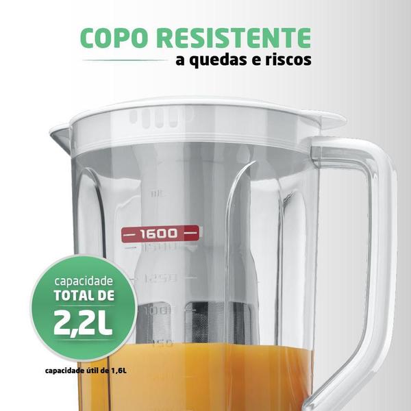 Imagem de Liquidificador Mondial L-99-WG 2,2L Com Filtro 3 Velocidades