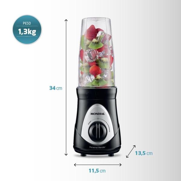 Imagem de Liquidificador Mondial Personal Blender 300W Preto 127V 78670-01