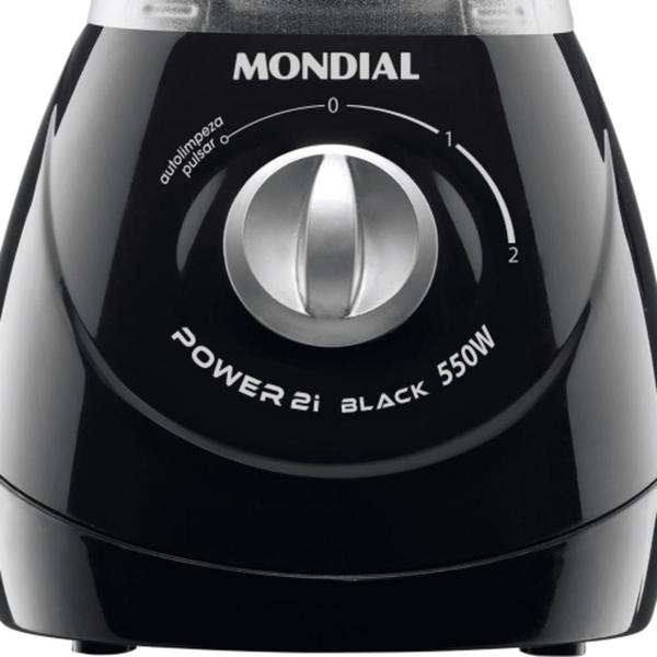 Imagem de Liquidificador Mondial Power 2I BLACK 370W - L-29 Preto 220 VOLTS