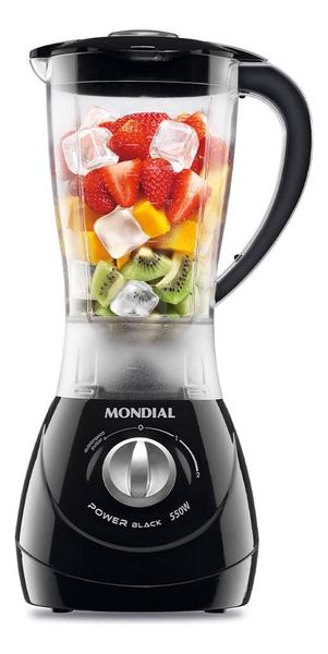 Imagem de Liquidificador Mondial Power Black L-28 2 Velocidades 550W