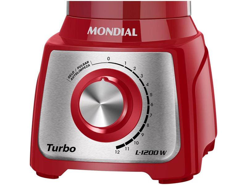 Imagem de Liquidificador Mondial Turbo Inox L-1200 RI - com Filtro 12 Velocidades 1200W