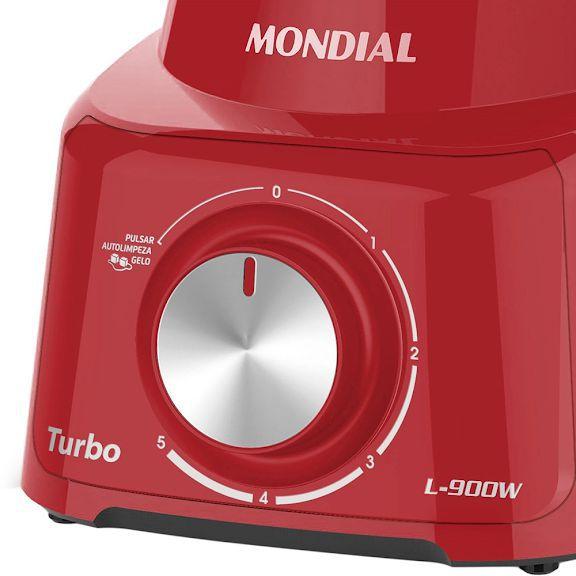 Imagem de Liquidificador Mondial Turbo L-900 FR Vermelho 900W