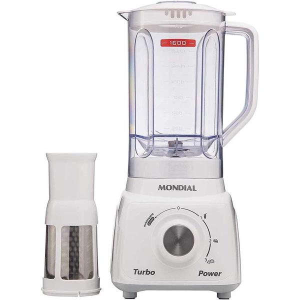 Imagem de Liquidificador Mondial Turbo Power 2,2L L-99-WG Branco - 127V