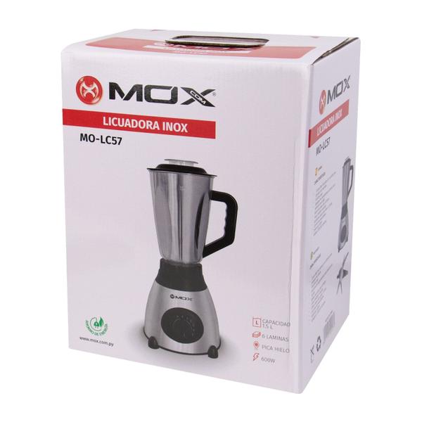 Imagem de Liquidificador Mox MO-LC57 - 600W - 1.5L - 220V - Prata