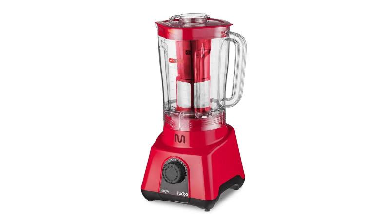 Imagem de Liquidificador multi turbo vermelho multilaser 1000w lq1004 220v