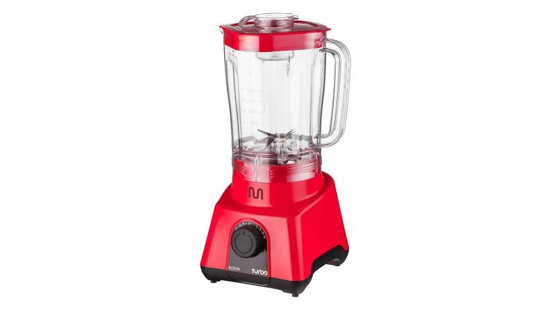 Imagem de Liquidificador multi turbo vermelho multilaser 800w lq804 220v