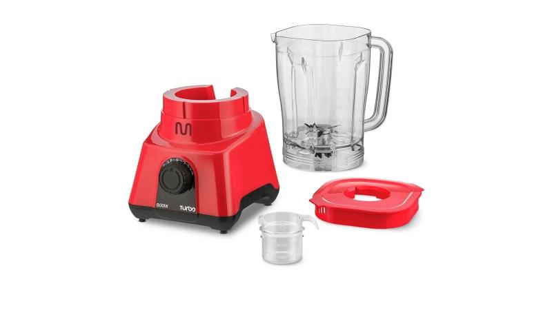 Imagem de Liquidificador Multilaser LQ803 127V 800W 5VEL 2,6L Vermelho