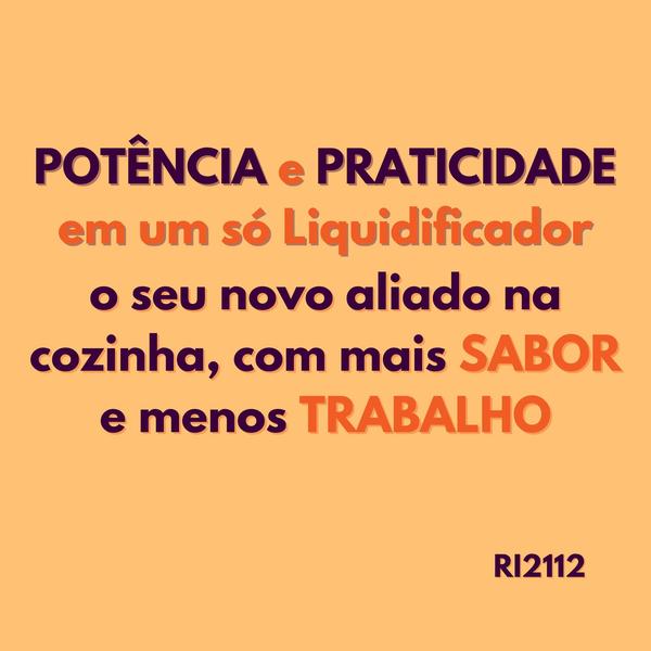 Imagem de Liquidificador ninja RI2112 motor forte copo com filtro