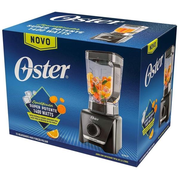 Imagem de Liquidificador Oster 15 Velocidades + Pulsar 3,2 Litros 1400w 110V OU 220V