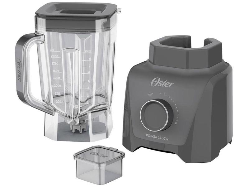 Imagem de Liquidificador Oster OLIQ606 12 Velocidades  - 1100W Cinza