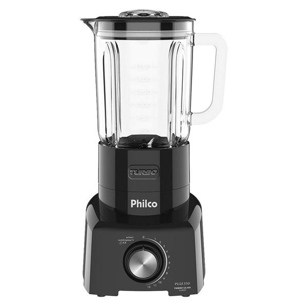 Imagem de Liquidificador Philco PLQ1350  Copo de Vidro, 12 Velocidades + Pulsar, 1200W, Preto