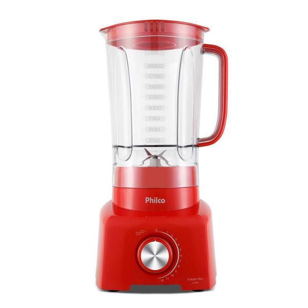 Imagem de Liquidificador Philco Turbo Pro 1200W 3L Vermelho 127V