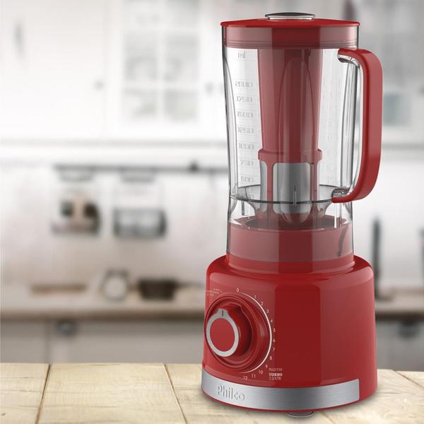 Imagem de Liquidificador Philco Turbo Pro Maxx 6 PLQ1550 Vermelho 127V