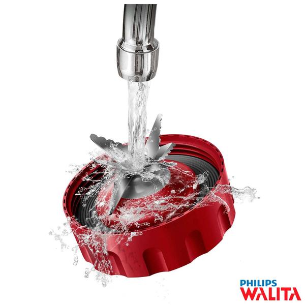 Imagem de Liquidificador Philips Walita Problend Serie 5000 com 05 Velocidades e Jarra com 3,0 Litros Vermelho - RI2240