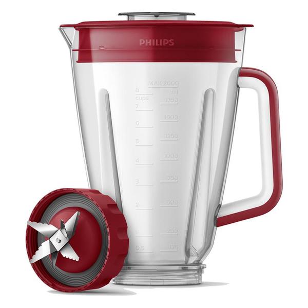 Imagem de Liquidificador Philips Walita RI2240 1200W 5 Vel. Vermelho