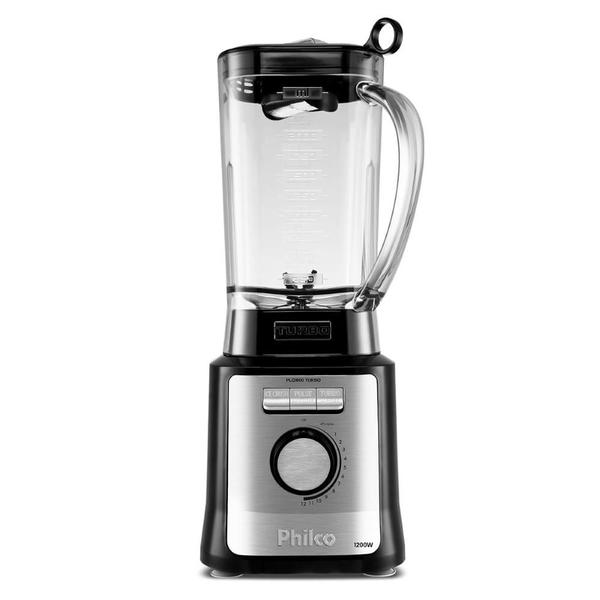 Imagem de Liquidificador PLPQ1600P Turbo 1200W Philco Inox 3L Com Filtro Separador 220V