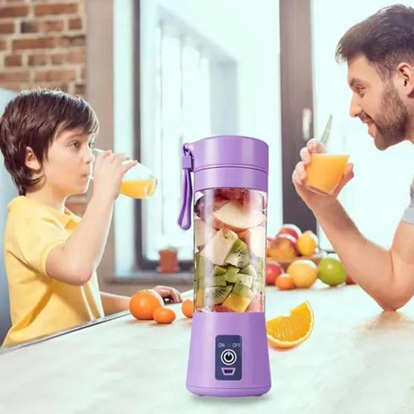 Liquidificador Portáti Mixer Juice Usb Recarregável 6 Lâmina - ELLO Imagem de Liquidificador Portáti Mixer Juice Usb Recarregável 6 Lâmina
