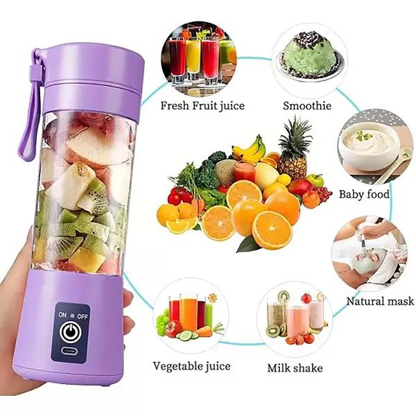 Liquidificador Portáti Mixer Juice Usb Recarregável 6 Lâmina - ELLO Imagem de Liquidificador Portáti Mixer Juice Usb Recarregável 6 Lâmina