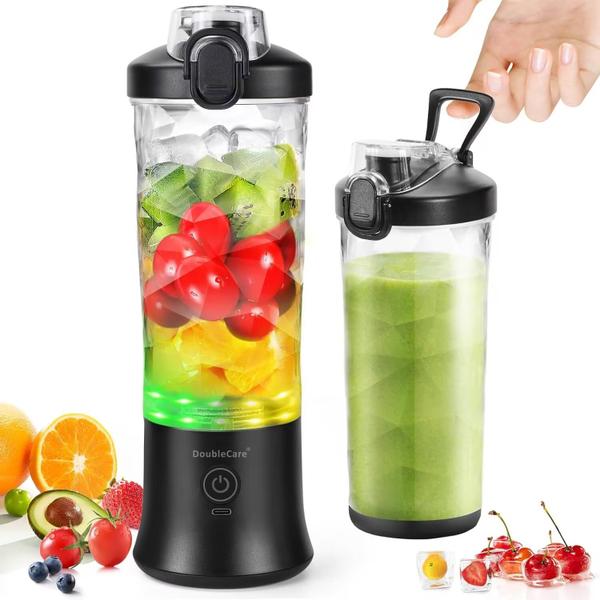 Imagem de Liquidificador portátil DoubleCare 600ml para batidos e smoothies