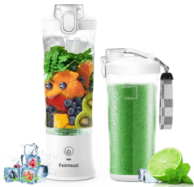 Imagem de Liquidificador portátil Fsinnsuzi para smoothies 650 ml 240 W branco