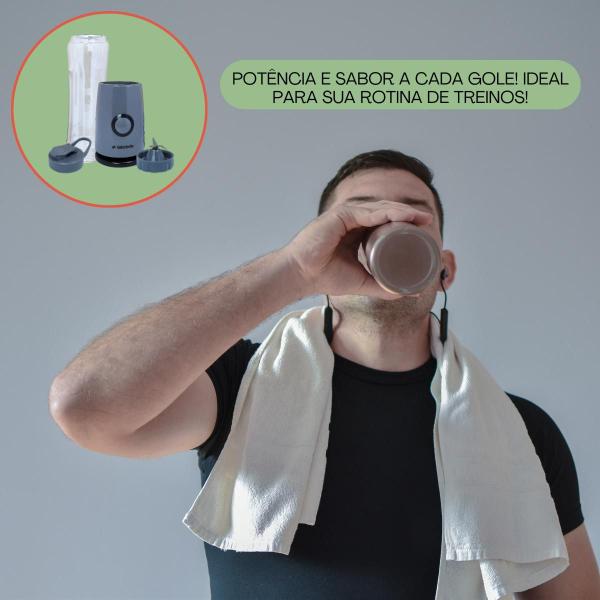 Liquidificador Portatil Mini Mixer Garrafa Shake 127v - Labravia Imagem de Liquidificador Portatil Mini Mixer Garrafa Shake 127v
