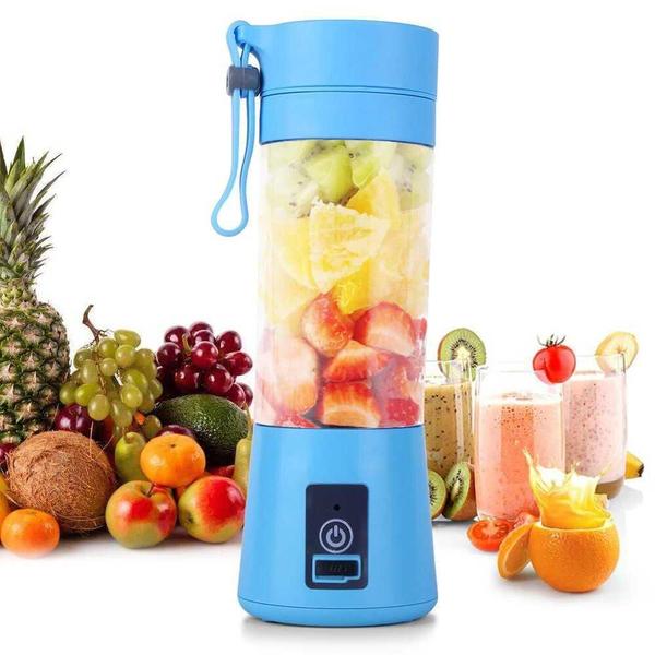 Liquidificador Portátil / Mixer De Suco De Frutas Azul - BR Imagem de Liquidificador Portátil / Mixer De Suco De Frutas Azul