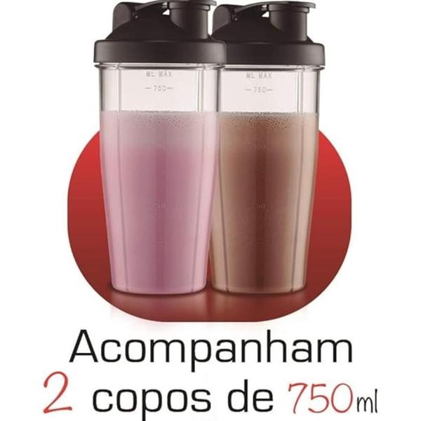 Imagem de Liquidificador Portátil Mondial Personal Blender Dg01 750 Ml