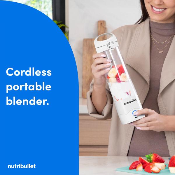 Imagem de Liquidificador Portátil NutriBullet NBPB50100W 600mL USB-C Branco