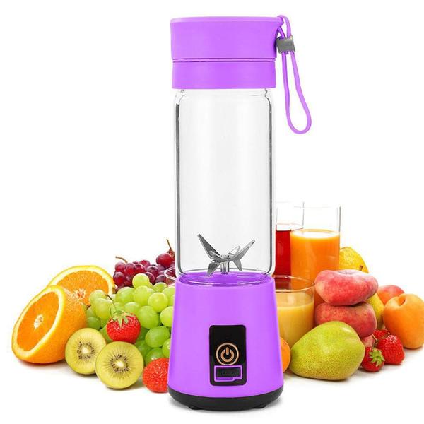 Liquidificador Portátil Recarregável 380ml - BR Imagem de Liquidificador Portátil Recarregável 380ml