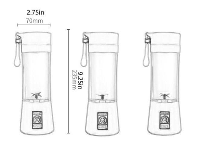 Imagem de Liquidificador Portátil Recarregável 6 Lâminas 380Ml