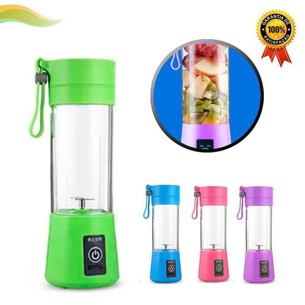 Liquidificador Portátil Recarregável USB 6 Lâminas Mini - Knup Imagem de Liquidificador Portátil Recarregável USB 6 Lâminas Mini