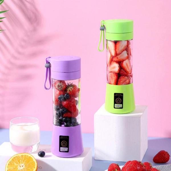 Liquidificador Portátil Recarregável USB - Prático - Mercado Shop.Sa Imagem de Liquidificador Portátil Recarregável USB - Prático