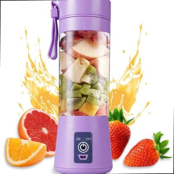 Liquidificador Portátil Recarregável USB - Prático - Mercado Shop.Sa Imagem de Liquidificador Portátil Recarregável USB - Prático