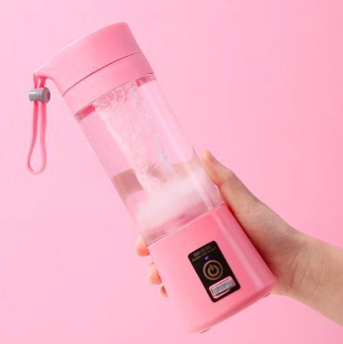 Imagem de Liquidificador Portátil Rosa Para Academia E Whey