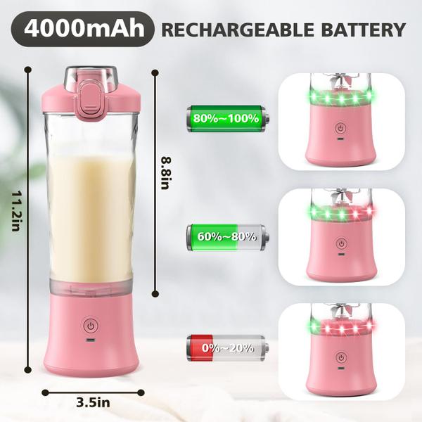 Liquidificador portátil Swietonic Personal Juicer 600mL com manga Imagem de Liquidificador portátil Swietonic Personal Juicer 600mL com manga