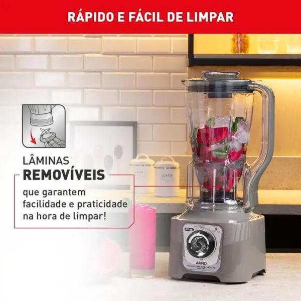 Imagem de Liquidificador Power Max Xxl 1400W 220V Cinza Ln55Xbb2 Ln87