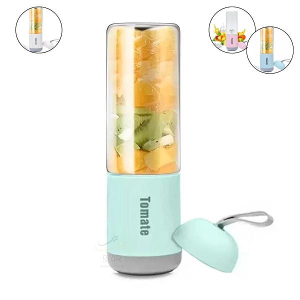 Liquidificador Recarregável Usb Portátil Com Lâminas Potente - Star Capas E Acessórios Imagem de Liquidificador Recarregável Usb Portátil Com Lâminas Potente