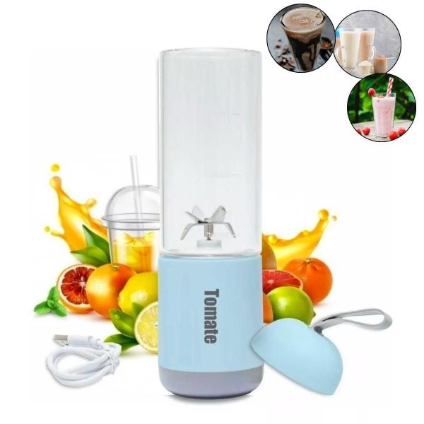 Liquidificador Recarregável Usb Portátil Com Lâminas Potente - Star Capas E Acessórios Imagem de Liquidificador Recarregável Usb Portátil Com Lâminas Potente