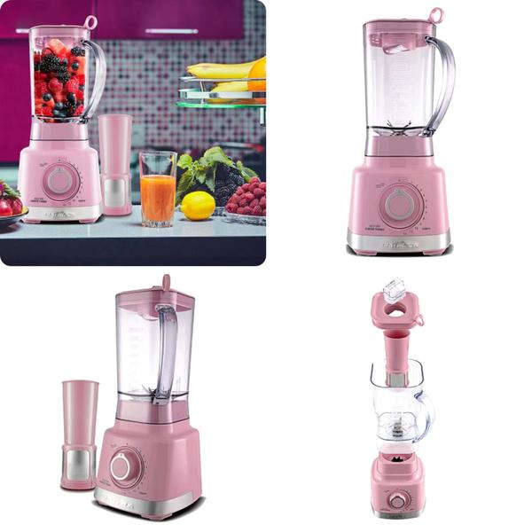 Imagem de Liquidificador Rosa Britania  Pro Maxx Turbo 3L 1400W 220V