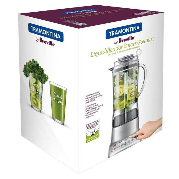 Imagem de Liquidificador Smart Gourmet Tramontina 1,5 Litros 127v Prata