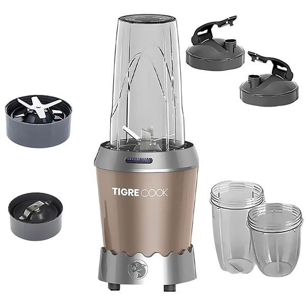 Imagem de Liquidificador Tigrecook Nutri EK-2305 - 1000W - 700ML - com Acessorios - 110V - Cinza