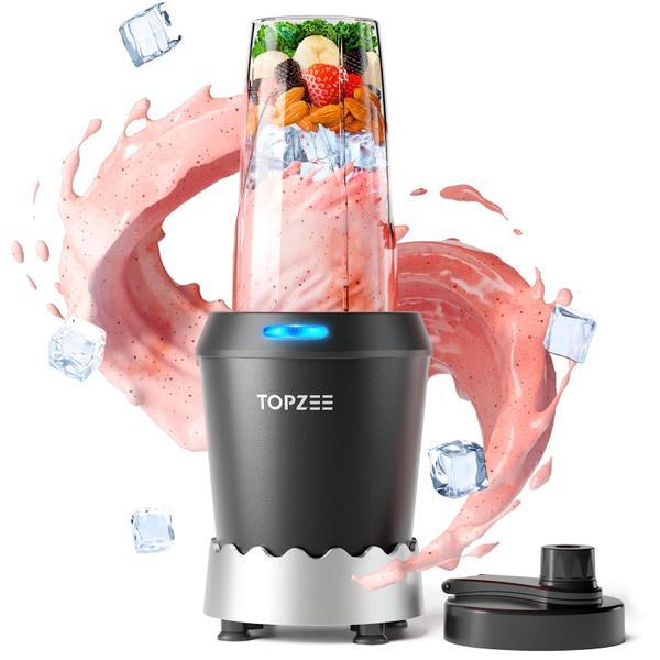 Imagem de Liquidificador Topzee 1000W para smoothies com copo de 700 ml, lavável na máquina de lavar louça