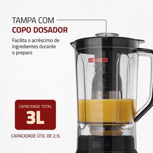 Imagem de Liquidificador Turbo Black L-1200 Bi Mondial 1200w Preto/inox 220v