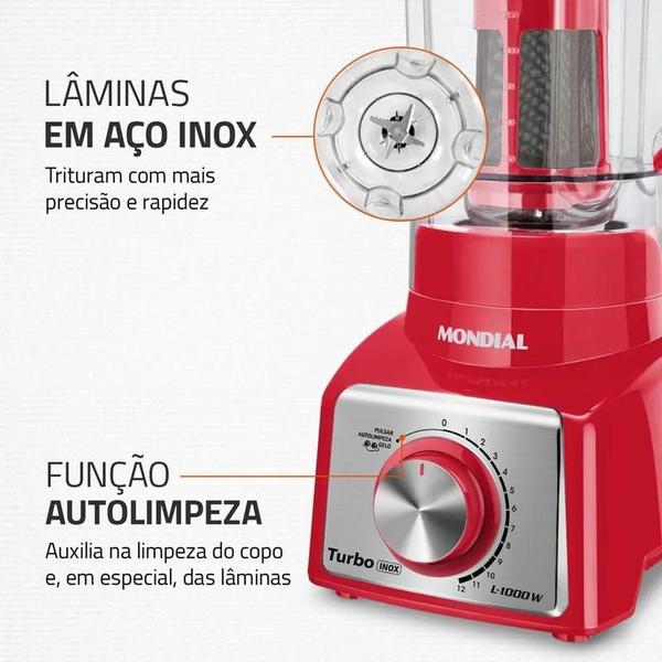 Imagem de Liquidificador Turbo L-1000 RI Mondial