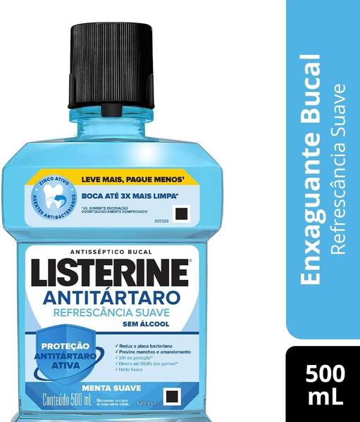 Imagem de Listerine Antitártaro Enxaguante Bucal Sem Álcool - 500ml