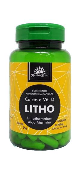 Imagem de Litho com Cálcio e Vitamina D Kampo de Ervas 60 Cápsulas