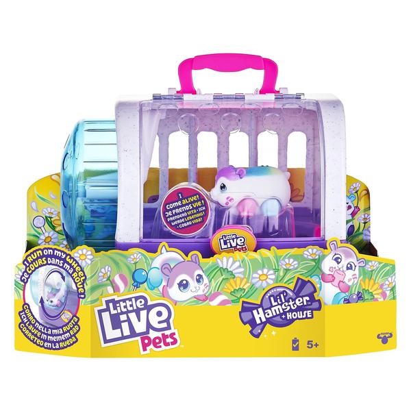 Imagem de Little Live Pets - Lil Hamster: Popmello & Playset de Casa  Hamster Interativo. Macio. Pilhas Incluídas. 4+ anos