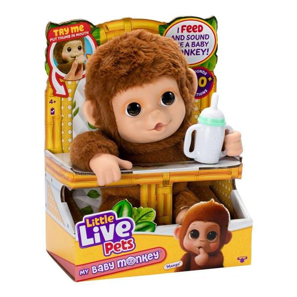 Imagem de Little Live Pets Pelúcia My Baby Macaquinho - Fun Divirta-se