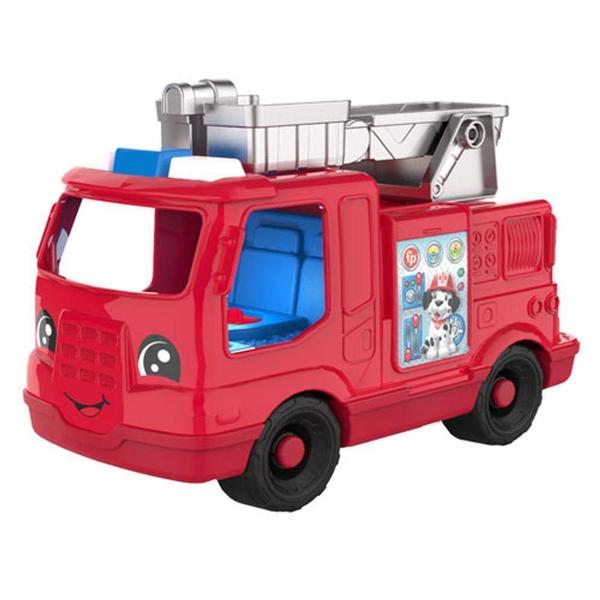 Little People Caminhão De Bombeiros Médio - Mattel Imagem de Little People Caminhão De Bombeiros Médio - Mattel